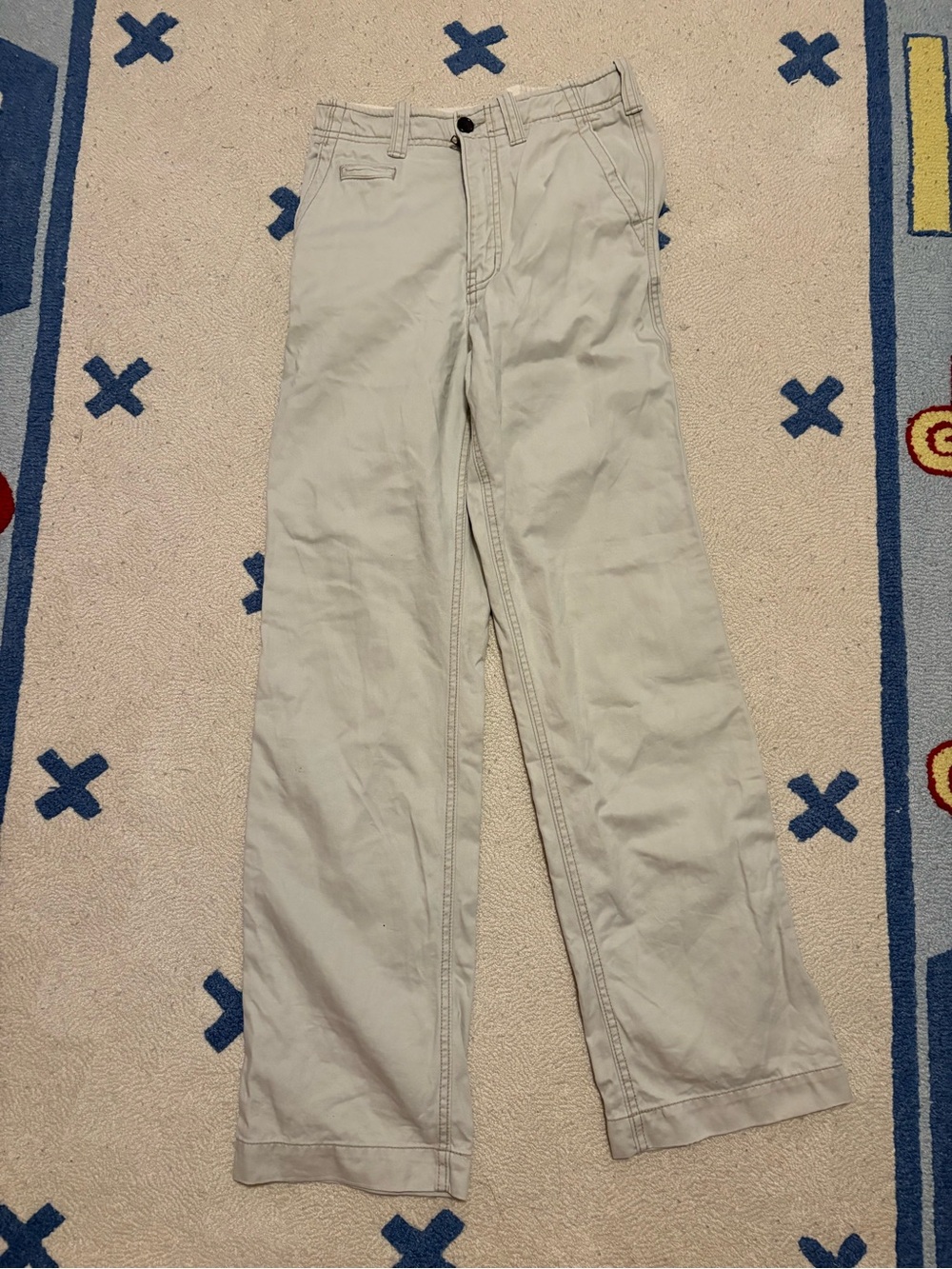 GAP Boys Light Tan Straight-Leg Dress Pants